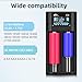 IMREN 18650 Battey Charger, Intelligent LCD 18650 21700 Battery Charger, 2A Fast 18650 Charger for 3.7V Li-ion Batteries 21700 20700 26650, 1.2V NI-MH NI-CD Battery,2 Bay 18650 USB C Battery Charger