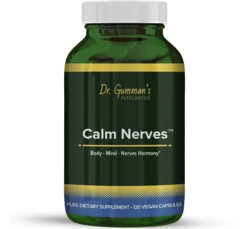 Calm Nerves- Body, Mind and Nerves Harmony Dr.Gumman's Integrative Clinical Grade, Highest Potency,Maximum Bioavailable Harmony Nutraceuticals 120 Vegan Capsules