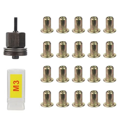 GREOHNMPAW 21pcs Rivet Nut Tools Hand Rivet Nut Simple Installation Manual Riveter for Rivnuts Tools for Nuts M3