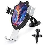 Options de montage polyvalentes : avec une ventouse et un clip pour grille d'aération, ce support peut être facilement monté sur le tableau de bord, le pare-brise ou les grilles d'aération de votre voiture. Remarque : il est uniquement compatible avec les grilles d'aération droites, pas rondes, alors vérifiez le style de ventilation de votre voiture avant d'acheter