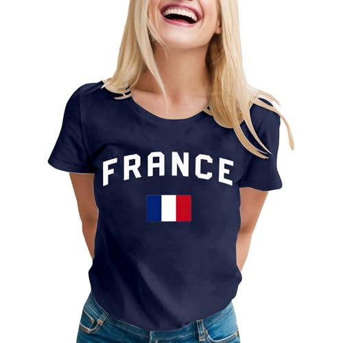 Maillot France Foot 2026 Femme t-shirt sport imprimé manches courtes
