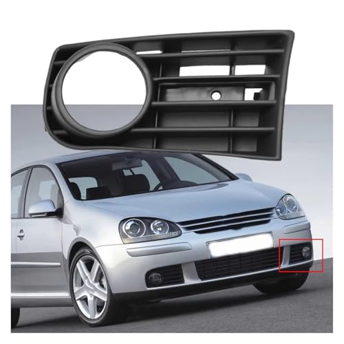 Rejilla exterior izquierda para VW Golf 5 MK5 con marco protector de luz antiniebla 2