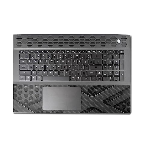 Image of MightySkins Carbon Fiber Skin Compatible with Alienware M18 R1 (2023) Full Wrap Kit - Tech Wave | Protective, Durable Textured Carbon Fiber Finish | Easy to Apply & Change Styles | Made in The USA