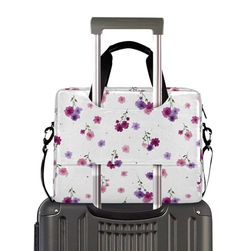 Bolsa para portátil con estampado floral, multi-bolsillos miniatura 4