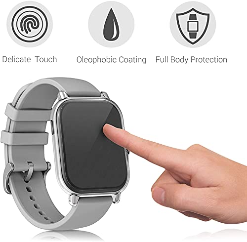 SeNool [2 Pack Soft TPU Protective Case Compatible with Amazfit GTS 2e / Amazfit GTS 2, Full Around Protection Cover - Image 2