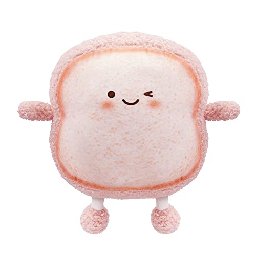 VHYHCY Toast Bread Pillow Funny Food Plush Toy Pillows Small Cute Stuffed Plush Sofa Pillow (Toast ​​Bread, Pink)