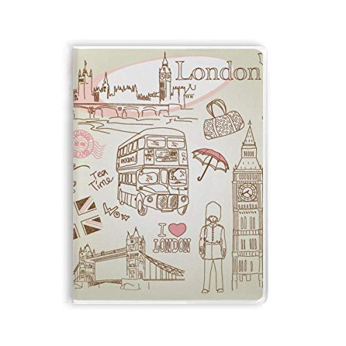 Carnet de notes avec couverture souple pour journal de voyage à Londres