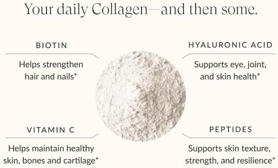 Beam Collagen Powder, Collagen for Women, Collagen with Hyaluronic Acid, Collagen Peptides Type 1 and 3, with Biotin, Grass Fed Bovine, Third-Party Tested, Best for Coffee, Vitamin C, 15 Servings - Image 5