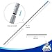 MR.SIGA 54.3 inch Long Extension Pole, Adjustable 4 Pieces Aluminum Pole for Window Squeegee