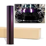 2pcs 4'x8' (10cmx20cm) Sample Devil Purple Galaxy Dust Gloss Chameleon Metallic Color Shift Color Change Vinyl Wrap Auto Sticker Decal Film Sheet Bubble Free Air Release Technology
