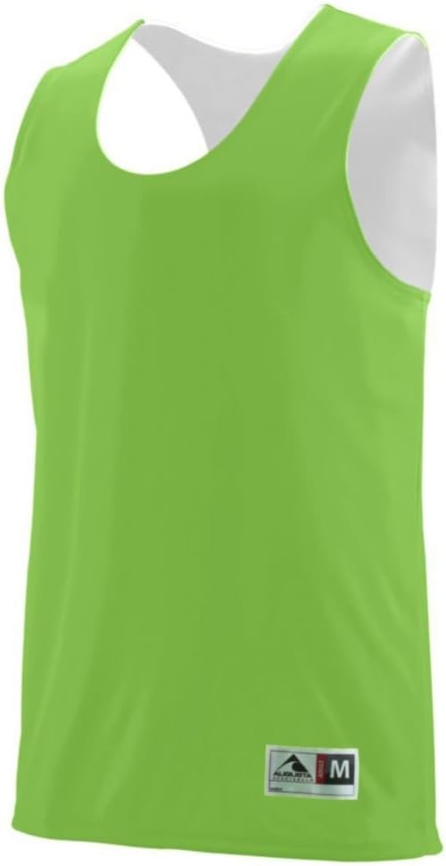 Averill's Sharper Uniforms Reversible Practice Basketball Pinnie, Lime/White, Youth Small