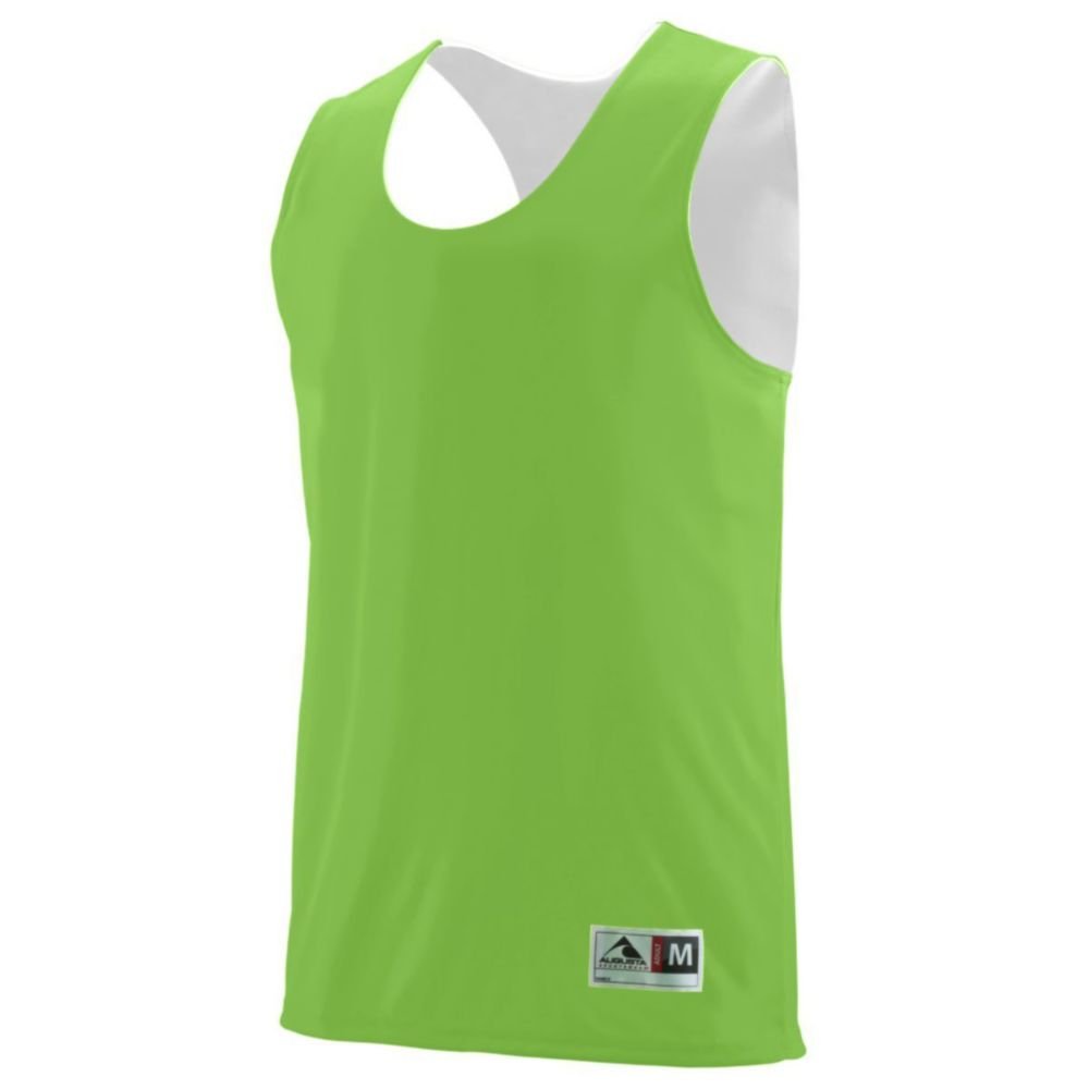 Averill's Sharper Uniforms Reversible Practice Basketball Pinnie, Lime/White, Youth Small