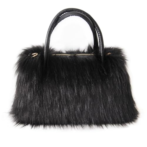 Bolso Tote de Mujer con Piel Sintética Suave y Esponjosa miniatura 1