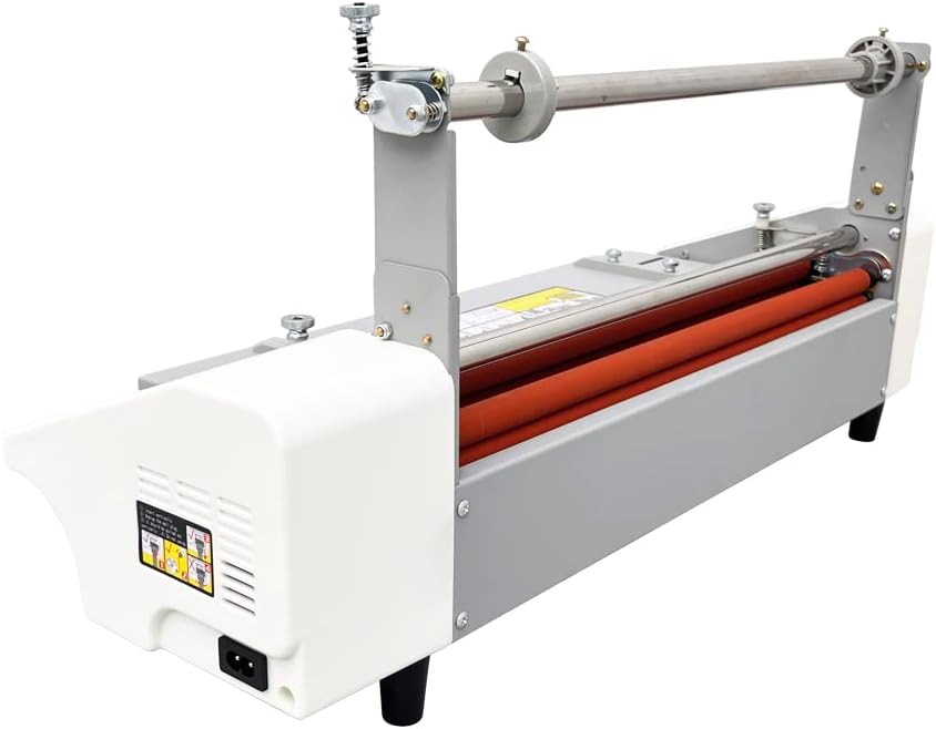 INTBUYING A2 17.3inch Double Sides Hot Cold Laminating Thermal Laminator with Roller Heating Function Machine Speed Adjust and 1roll 200yards BOPP Laminating Film Included
