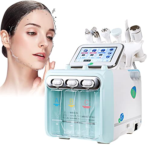 Upgrade Vacuum Face Cleaning Hydro Water Oxygen Jet Peel Machine Hydrafacial Machine Professional Facial Sprayer Moisturizing Rejuvenation Skin 6-in-1