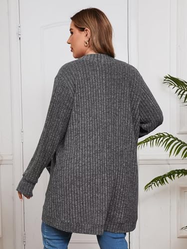 Image of BELAROI Women Plus Size Cardigan Sweater Fall Outfit
