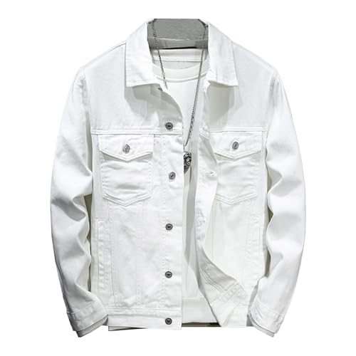 Veste de moto vintage en denim pour homme style motard authentique au quotidien