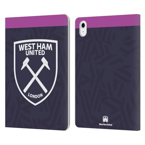 Funda para iPad Air 2022 West Ham United FC evita arañazos y caídas con tapa de cuero