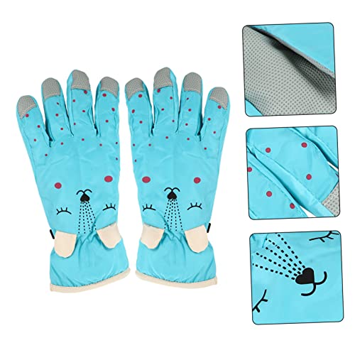 PLAFOPE 1 par de luvas de lã para clima patinação, esqui, adorável, à prova de vento, para meninos,