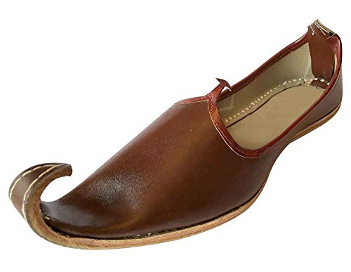 Men Handmade Traditional Zari & Tilla Work Leather Khussa Ethnic Jutti