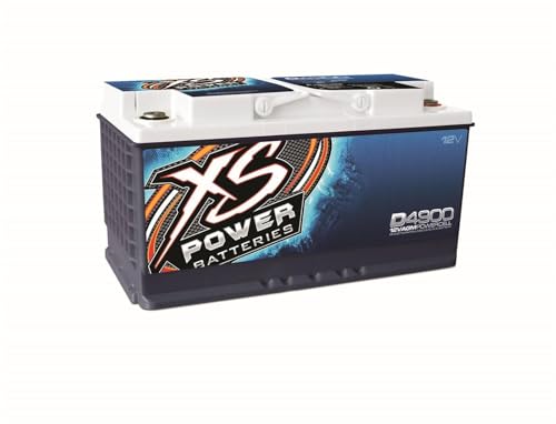 XS Power D4900 12 Volt AGM 4000 Amp Sealed Car Audio Battery/Power Cell+Terminal