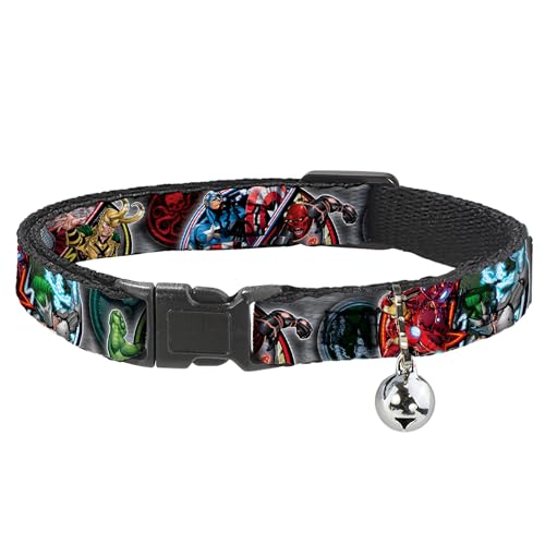 Collar de gato breakaway de superhéroes con cierre de seguridad anticaídas 2