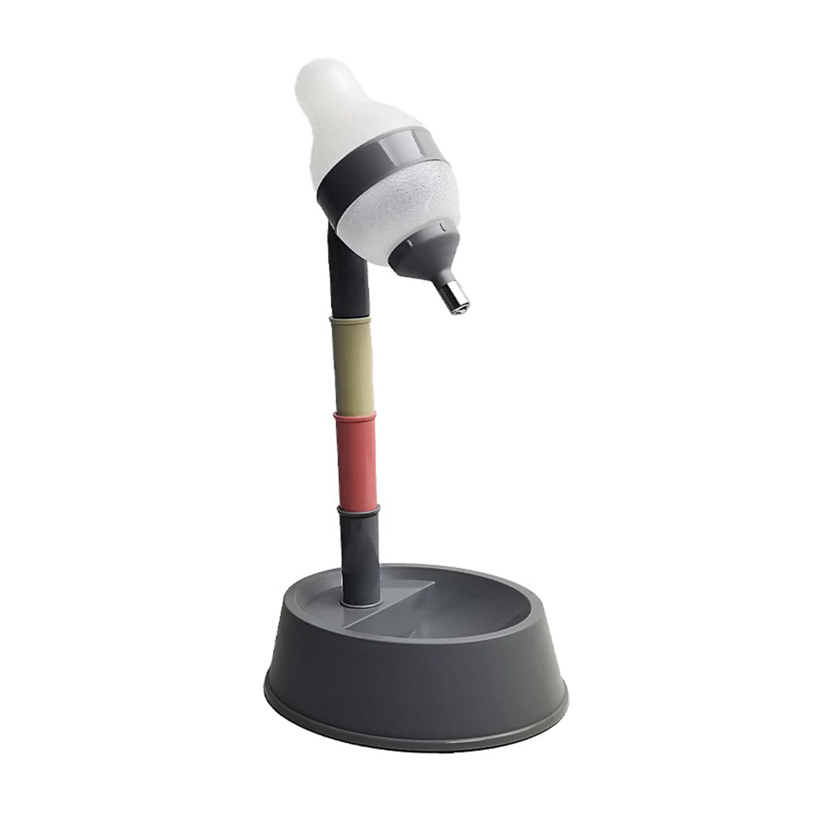 Dispensador de Agua de Pie para Mascotas, Dispensador de Agua para Gatos de Pie, Dispensador Automático de Botellas de Agua para Perros de Altura Ajustable Multipropósito, para Gatos, Perros(Gris)