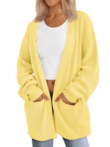 Image of LILLUSORY Oversized Cardigan Sweaters for Women 2026 Fall Fashion Outfits