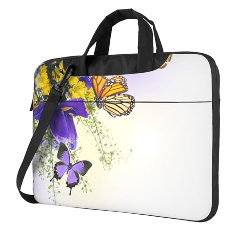 Sac pour ordinateur portable idéal pour bureau, école et voyage à motif floral
