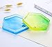 4 Pack Hexagon Silicone Coaster Molds - Silicone Resin Mold, Clear Epoxy Molds for Casting with Resin, Concrete, Cement and Polymer Clay