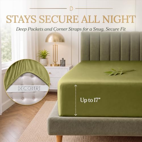 DECOLURE 100% Viscose Derived from Bamboo Sheets King Size | 6 Pc Bed Set by DECOLURE - Used condition - Image 5