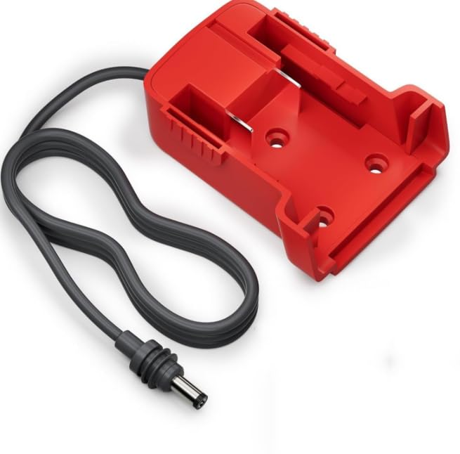 Mwin Battery Adapter for Starlink Mini - Starlink Mini Accessories Compatible with Mil.Waukee Battery, 3.2FT Cable Charger Adapter to DC Power Cable Cord Plug