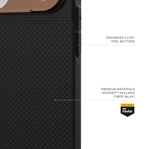 Image of Urban Armor Gear UAG Fibr Armr Magnetic Compatible, Kevlar Fiber Military Grade Protective Case /Cover Designed for iPhone 17 Pro Max (2025) - Kevlar Graphite /Bronze