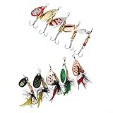 Solution de rangement pratique : chaque kit est livré avec une boîte de protection en plastique qui garde vos appâts spinner organisés et emmêlés, vos accessoires de pêche restent en bon état entre les voyages