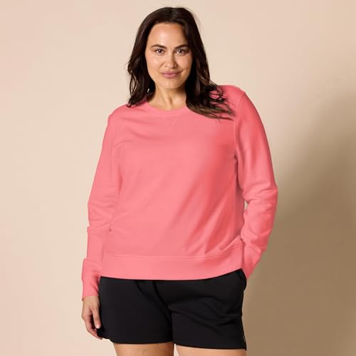 Image of Amazon Essentials Women's Fleece Crewneck Long Sleeve Pullover Sweatshirt (Available in Plus Size)