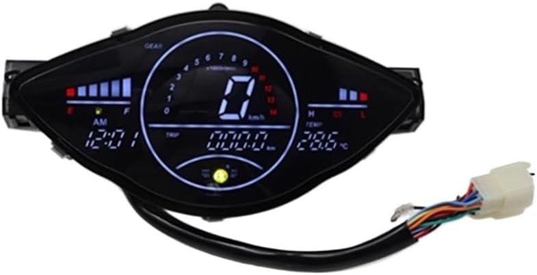 Speedometer Gauge Motorcycle LED Digital Meter Speedometer Dash Panel for Wave 100