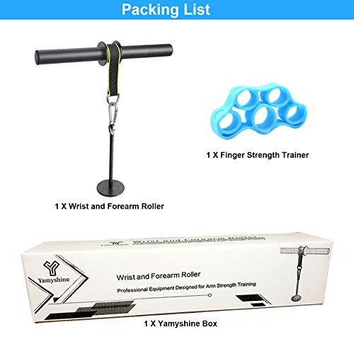 Yamyshine Forearm Wrist Roller Blaster Exerciser, Wrist Roller & Forearm Roller For Training, Workout, Fitness, Arm Strength Trainer For Gym And Home #TOP7