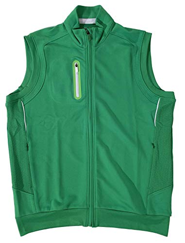 Bobby Jones Men's X-H20 Wind & Water Resistant 4 Way Stretch Golf Vest Jacket Key Lime Medium