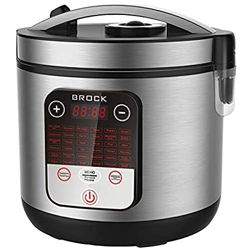 Brock Electronics MC-3601 Multifunktions-Küchenmaschine, 700 W, 5 Liter, 5 Dezibel, Edelstahl, 36 Geschwindigkeiten, silberfarben