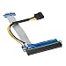 Produktbild Kolink Kompatibles PCI Express x16 auf x16 Riser-Kabel inkl. Molex-Stromkabel, 19 cm