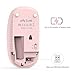 Jelly Comb 2.4G Slim Wireless Mouse with Nano Receiver, Less Noise, Portable Mobile Optical Mice for Notebook, PC, Laptop, Computer, MacBook (Pink)