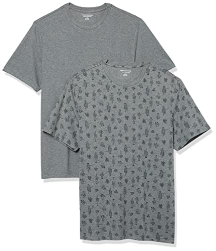 Image of Amazon Essentials Men's Slim-Fit Crewneck Short Sleeve Cotton T-Shirts