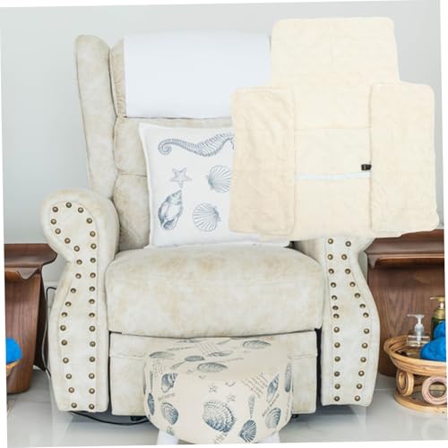 Funda de sillón beige de poliéster LIFKOME manta protectora cómoda 5