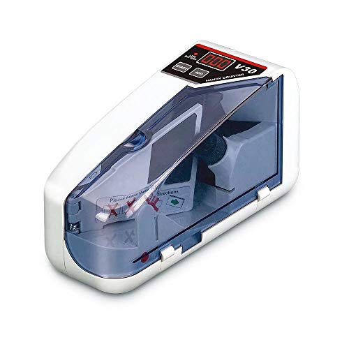 Portable Money Counter Handy Bill Counter Mini Cash Counting Machine 600Pcs/Min Banknote Paper Multinational Currency Counting (With Us Plug) #TOP5