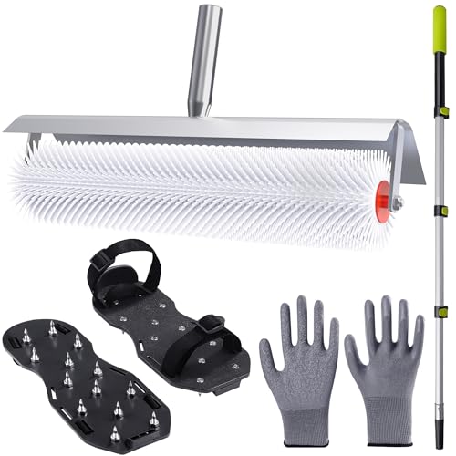 BERXOL Self-Levelling Cement Tool Kit, Epoxy Floor kit, Spike Roller