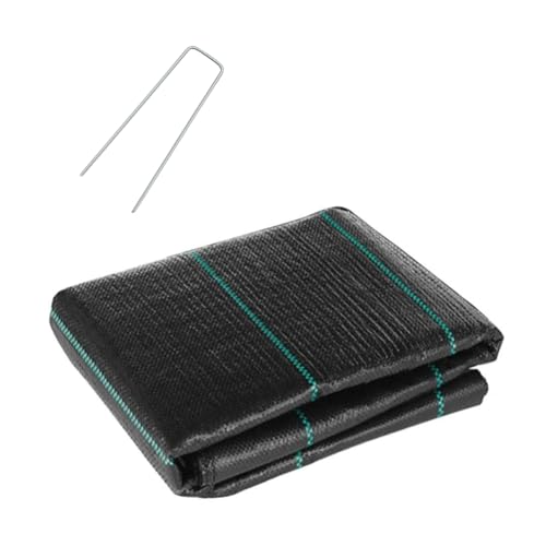 Toile De Paillage, Anti-Mauvaises Her-bes, Géotextile Non Tissé Anti Repousse Her-be Sous Gravier, Bâche Protection Sol Et Jardin Perméable Résistant À Déchirure Pour Aménagement Paysager, Couvre-Sol