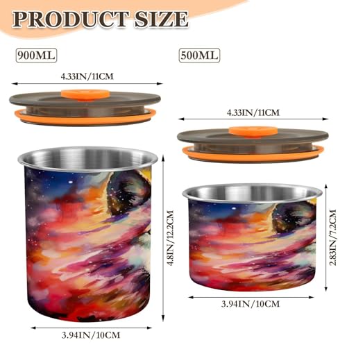 Contenedor hermético para café acero inoxidable 500ml miniatura 2