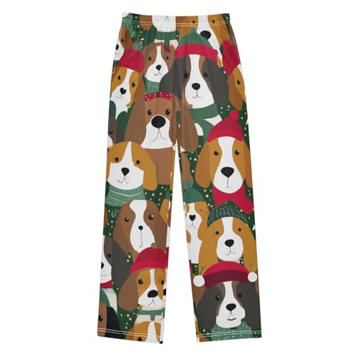ZZXXB Winter Beagles Boys Long Pants Soft Trousers Elastic