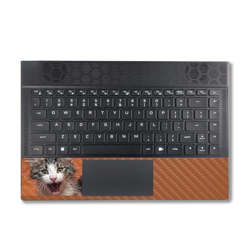 Image of MightySkins Carbon Fiber Skin Compatible with Alienware X14 R2 (2023) Full Wrap Kit - LOL Cat | Protective, Durable Textured Carbon Fiber Finish | Easy to Apply & Change Styles | Made in The USA