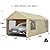 NOWENSOL Carport Canopy 12x20ft Heavy Duty Car Tent with Removable Sidewalls & Doors, Portable Car Port Garage Shelter for Boat, Party, Outdoor Camping Tent, UV Resistant